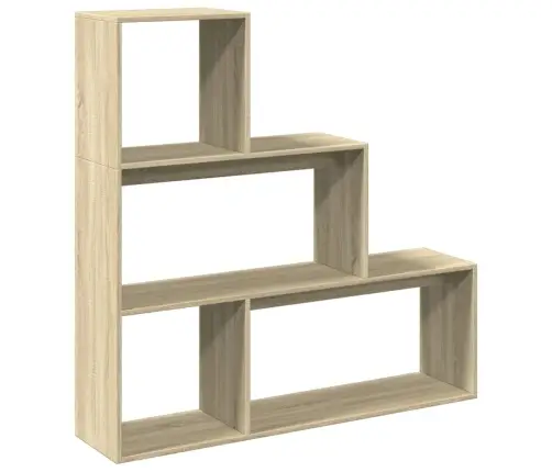 Telpas Sadalītājs, Grāmatu Plaukts, 3 Līmeņi, 123X29X123 Cm Vidaxl