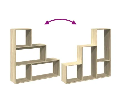 Telpas Sadalītājs, Grāmatu Plaukts, 3 Līmeņi, 123X29X123 Cm Vidaxl