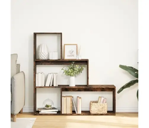 Telpas Sadalītājs, Grāmatu Plaukts, 3 Līmeņi, 123X29X123 Cm Vidaxl