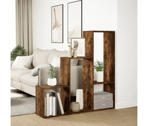 Telpas Sadalītājs, Grāmatu Plaukts, 3 Līmeņi, 123X29X123 Cm Vidaxl