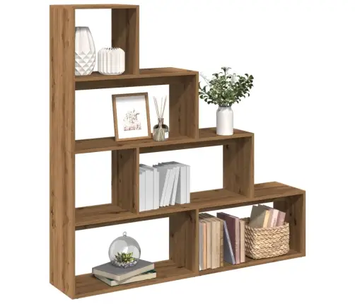 Telpas Sadalītājs, Grāmatu Plaukts, 4 Līmeņi, 143,5X29X143,5 Cm Vidaxl