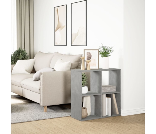 Telpas Sadalītājs, Grāmatu Plaukts, Pelēks, 69,5X29X69,5 Cm Vidaxl