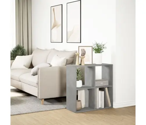 Ruumijagaja/Raamatukapp, Betoonhall, 69,5X29X69,5 Cm Tehispuit