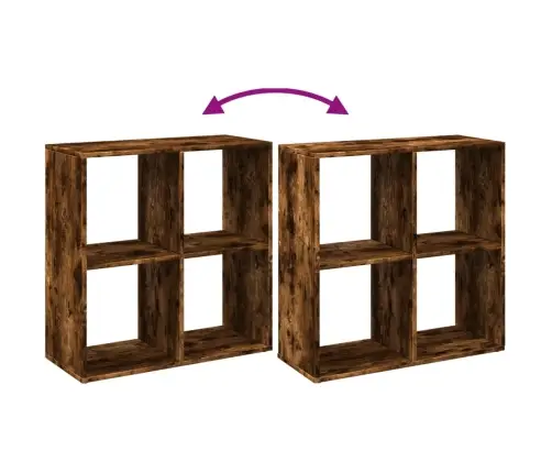 Ruumijagaja/Raamatukapp, Suitsutamm 69,5X29X69,5 Cm Tehispuit