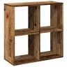 Telpas Sadalītājs, Grāmatu Plaukts, Veca Koka, 69,5X29X69,5 Cm Vidaxl