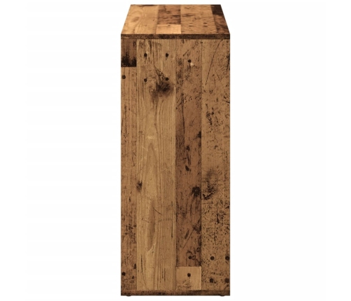 Telpas Sadalītājs, Grāmatu Plaukts, Veca Koka, 69,5X29X69,5 Cm Vidaxl