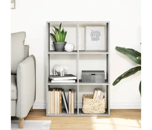 Ruumijagaja/Raamatukapp, Betoonhall, 69,5X29X103,5 Cm Tehispuit