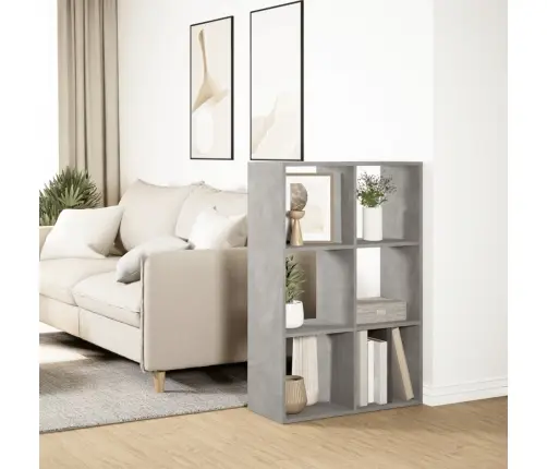 Ruumijagaja/Raamatukapp, Betoonhall, 69,5X29X103,5 Cm Tehispuit