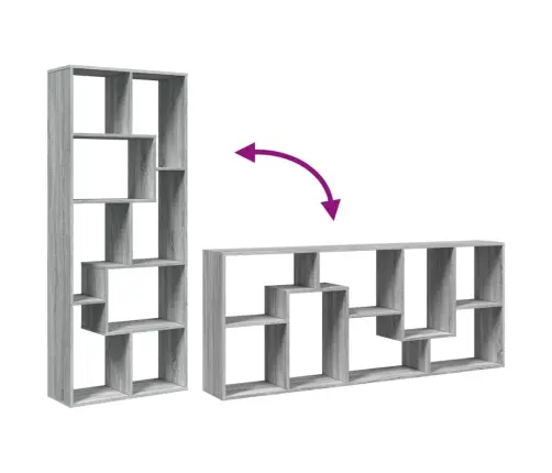 Ruumijagaja/Raamatukapp, Hall Sonoma, 67X25X161,5 cm Tehispuit