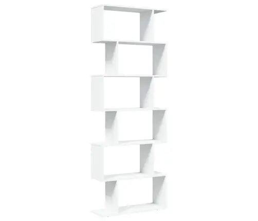 Ruumijagaja 6 Korrust, Valge, 70X24X193 cm Tehispuit