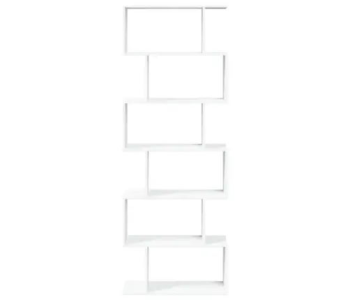 Ruumijagaja 6 Korrust, Valge, 70X24X193 cm Tehispuit