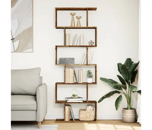 Telpas Sadalītājs, Grāmatu Plaukts, 6 Līmeņi, 70X24X193 Cm Vidaxl