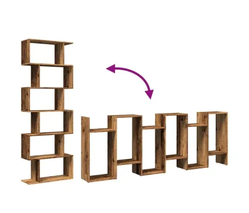 Telpas Sadalītājs, Grāmatu Plaukts, 6 Līmeņi, 70X24X193 Cm Vidaxl