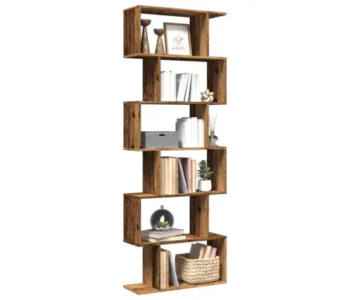 Telpas Sadalītājs, Grāmatu Plaukts, 6 Līmeņi, 70X24X193 Cm Vidaxl