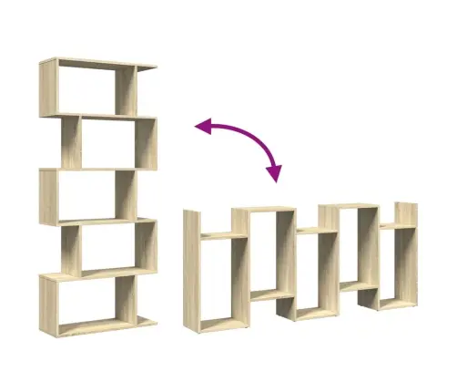 Telpas Sadalītājs, Grāmatu Plaukts, 5 Līmeņi, 70X24X161 Cm Vidaxl