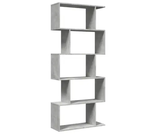 Pertvara/Knygų Spinta, Betono Pilka, 70X24X161cm 5 Pakopų
