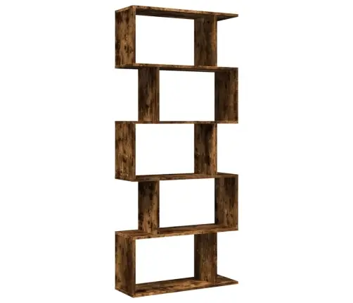 Pertvara/Knygų Spinta, Dūminio Ąžuolo, 70X24X161cm 5 Pakopų