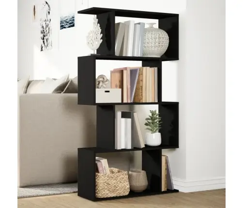 Ruumijagaja 4 Korrust, Must, 70 X 24 X 129 cm Tehispuit