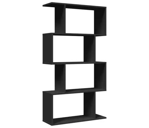 Ruumijagaja 4 Korrust, Must, 70 X 24 X 129 cm Tehispuit