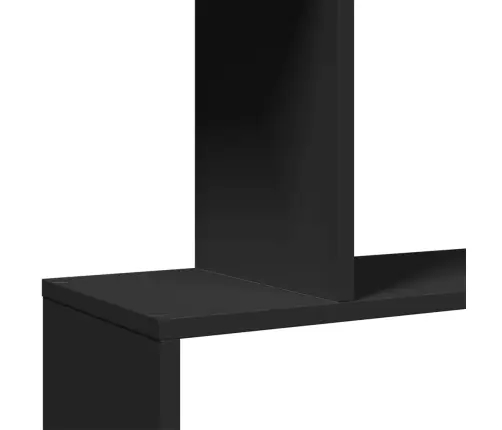 Ruumijagaja 4 Korrust, Must, 70 X 24 X 129 cm Tehispuit