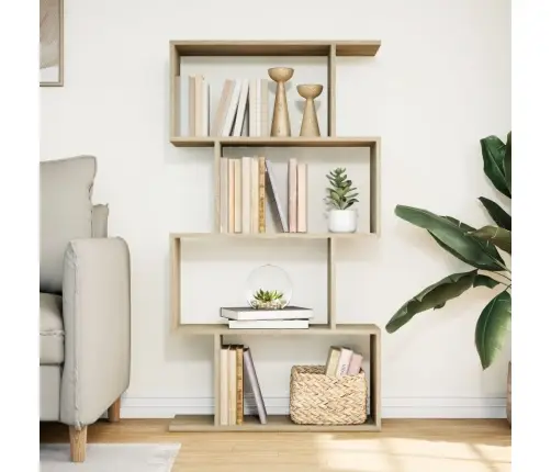 Telpas Sadalītājs, Grāmatu Plaukts, 4 Līmeņi, 70X24X129 Cm Vidaxl