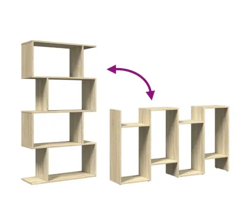Telpas Sadalītājs, Grāmatu Plaukts, 4 Līmeņi, 70X24X129 Cm Vidaxl