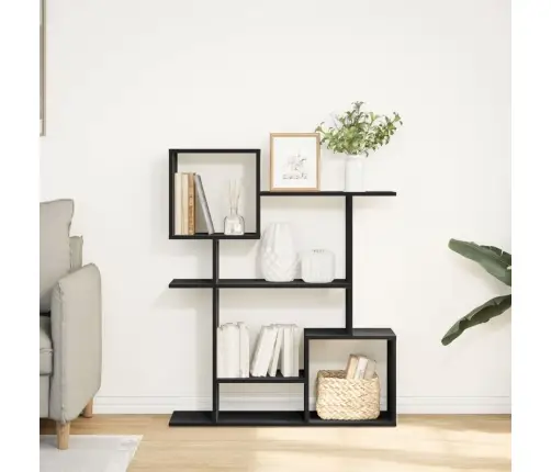 Telpas Sadalītājs, Grāmatu Plaukts, Melns, 92X29X112 Cm Vidaxl