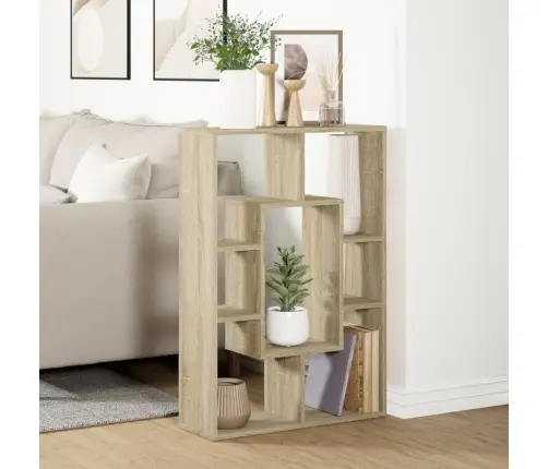 Grāmatu Plaukts, Ozola Krāsa, 63X20X90 Cm, Inženierijas Koks Vidaxl