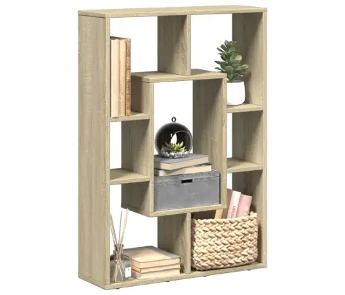 Grāmatu Plaukts, Ozola Krāsa, 63X20X90 Cm, Inženierijas Koks Vidaxl