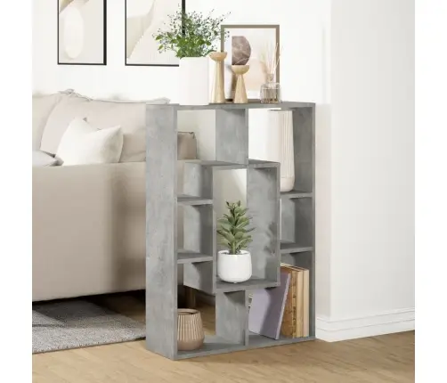 Knygų Spinta, Betono Pilka, 63X20X90cm Apdirbta Mediena