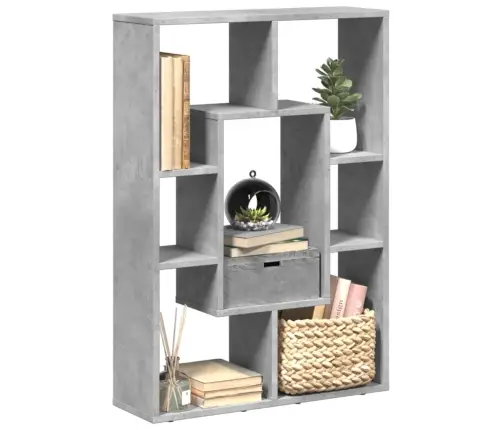 Knygų Spinta, Betono Pilka, 63X20X90cm Apdirbta Mediena