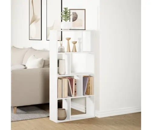 Grāmatu Plaukts, Balts, 60X20X120 Cm, Inženierijas Koks Vidaxl