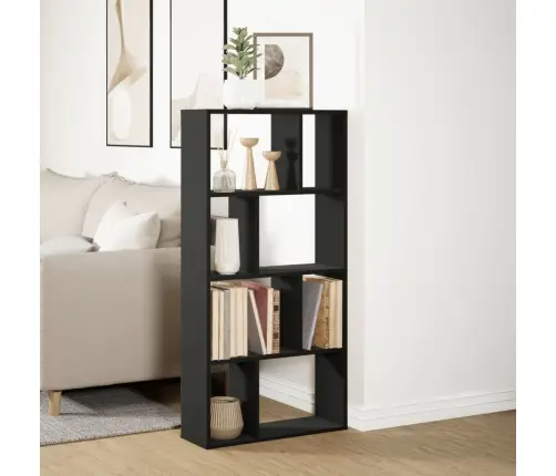 Raamaturiiul, Must, 60X20X120 cm Tehispuit