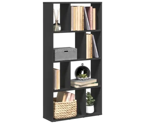 Raamaturiiul, Must, 60X20X120 cm Tehispuit