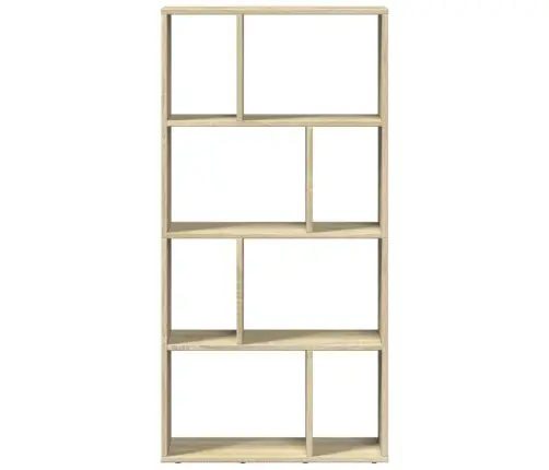 Grāmatu Plaukts, Ozola Krāsa, 60X20X120 Cm, Inženierijas Koks Vidaxl