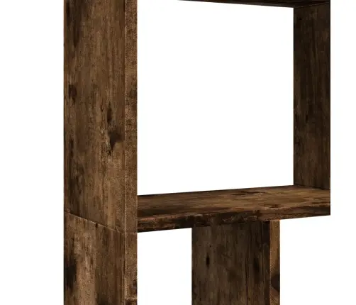 Knygų Spinta, Dūminio Ąžuolo, 60X20X120cm Apdirbta Mediena