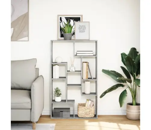 Raamaturiiul, Betoonhall, 72X20X120 cm Tehispuit