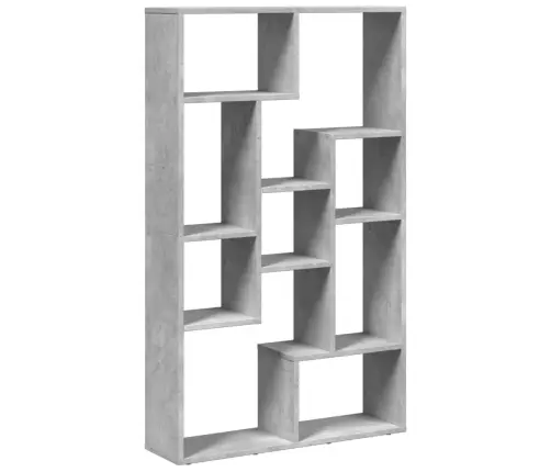 Raamaturiiul, Betoonhall, 72X20X120 cm Tehispuit
