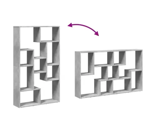 Raamaturiiul, Betoonhall, 72X20X120 cm Tehispuit