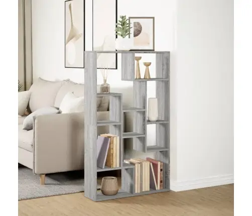 Grāmatu Plaukts, Pelēka Koka, 72X20X120 Cm, Inženierijas Koks Vidaxl