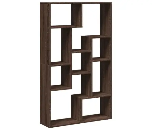 Raamaturiiul, Pruun Tamm, 72X20X120 cm Tehispuit