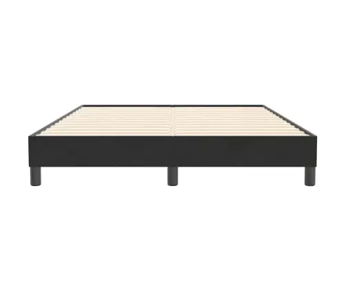 Gultas Rāmis Bez Matrača, Melns, 140X210 Cm, Samts Vidaxl