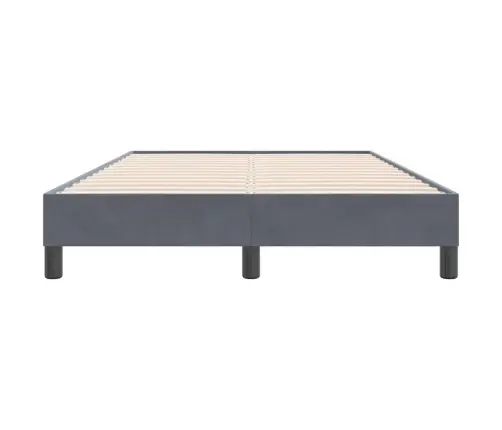 Lovos Rėmas Be Čiužinio Tamsiai Pilka 120X220 Cm Aksomas
