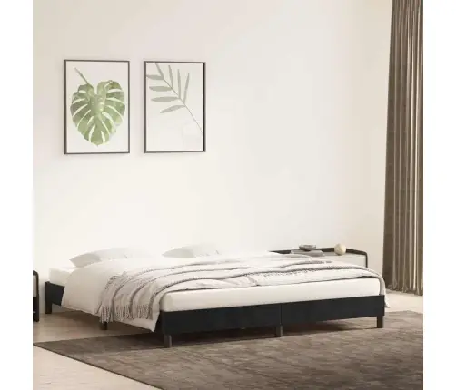 Lovos Rėmas Be Čiužinio Juodas 180X220 Cm Aksomas