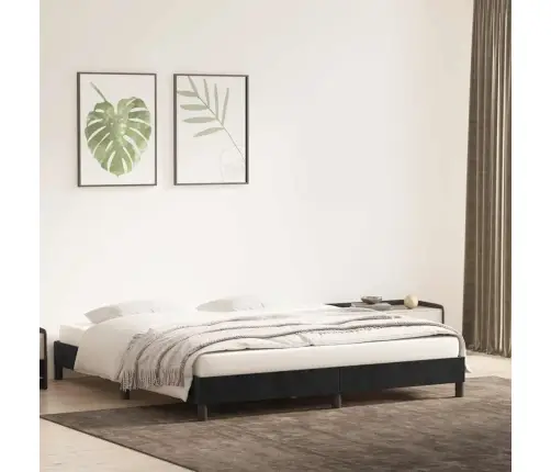 Lovos Rėmas Be Čiužinio Juodas 200X220 Cm Aksomas