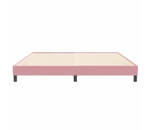 Voodiraam Ilma Madratsita, Roosa, 200X220 cm Samet