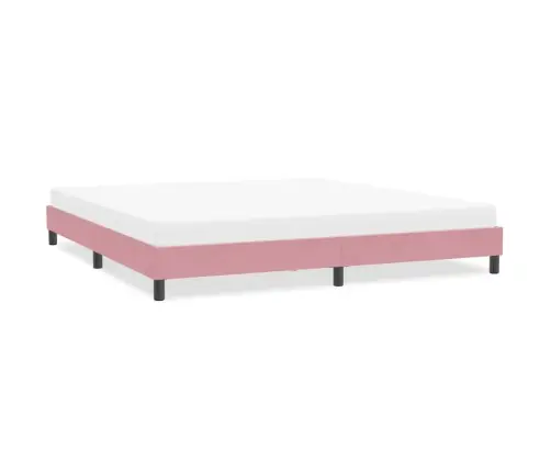 Voodiraam Ilma Madratsita, Roosa, 200X220 cm Samet