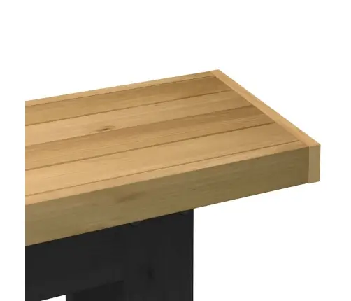 Konsoles Galds Noain U-Veida Kājas, 120X30X75 Cm, Priedes Koks Vidaxl