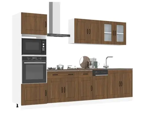 Virtuvinių Spintelių Komplektas, 7 Dalių, Kalmar, Ruda