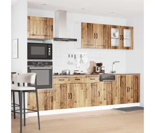 Virtuvinių Spintelių Komplektas, 7 Dalių, Kalmar, Medienos